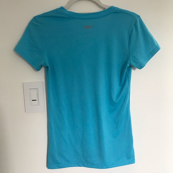 Reebok Light Blue Active Short Sleeve Shirt - Picture 2 of 3